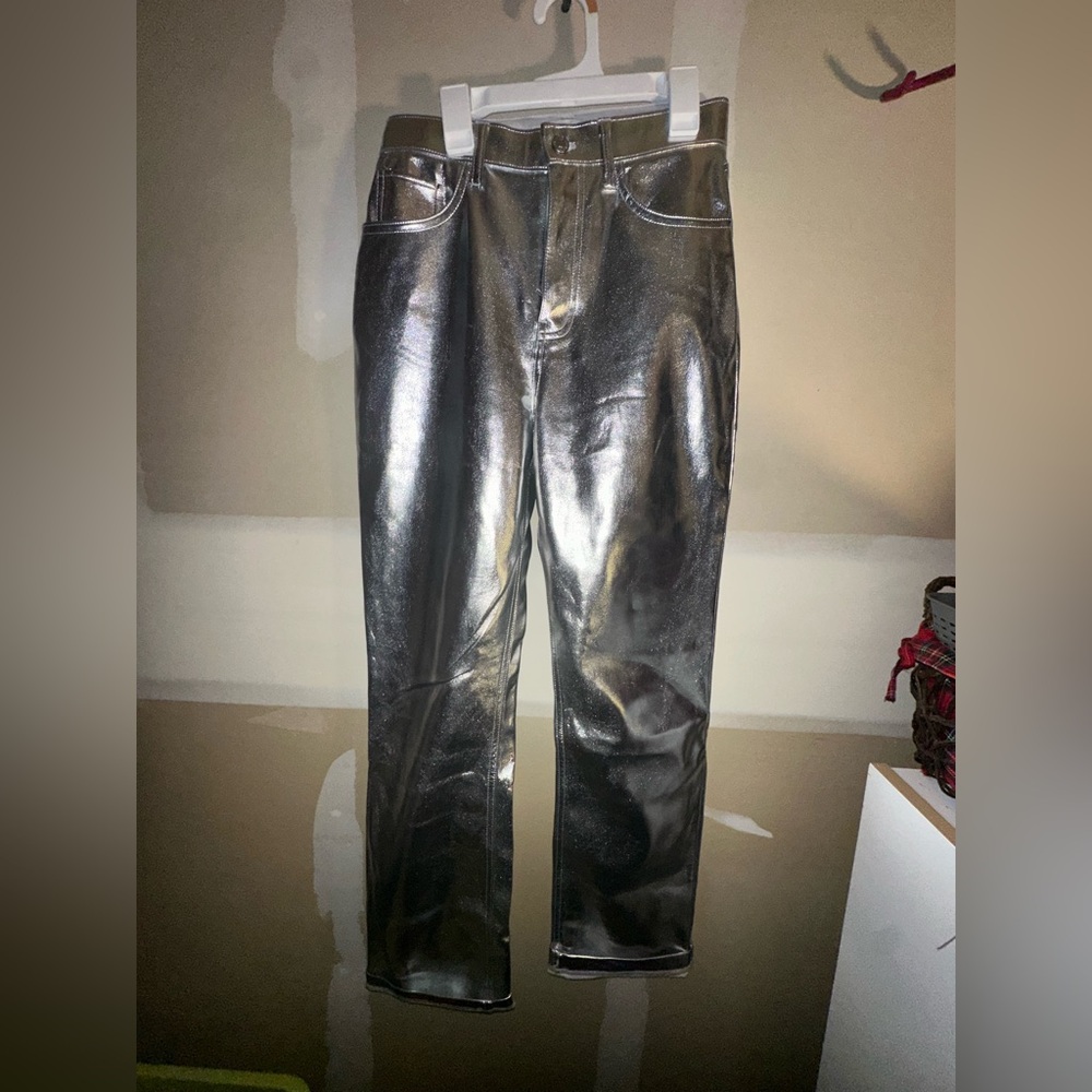 Abercrombie & Fitch White Ultra High Rise Pants